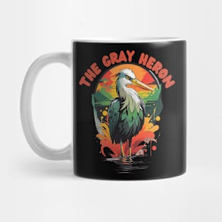 the gray heron Mug